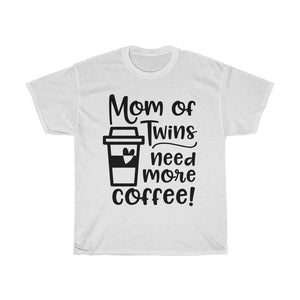 Mom of twins, need more coffee Adult Shirt - InspiFlow