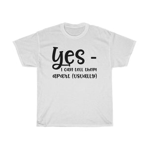 Yes I can tell them apart usually Unisex Adult Shirt - InspiFlow